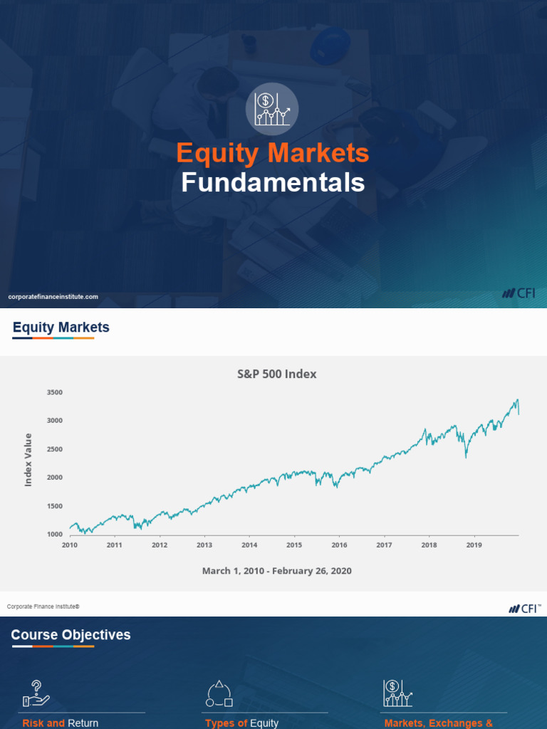Equity Markets: Fundamentals | PDF | Financial Risk | Beta (Finance)