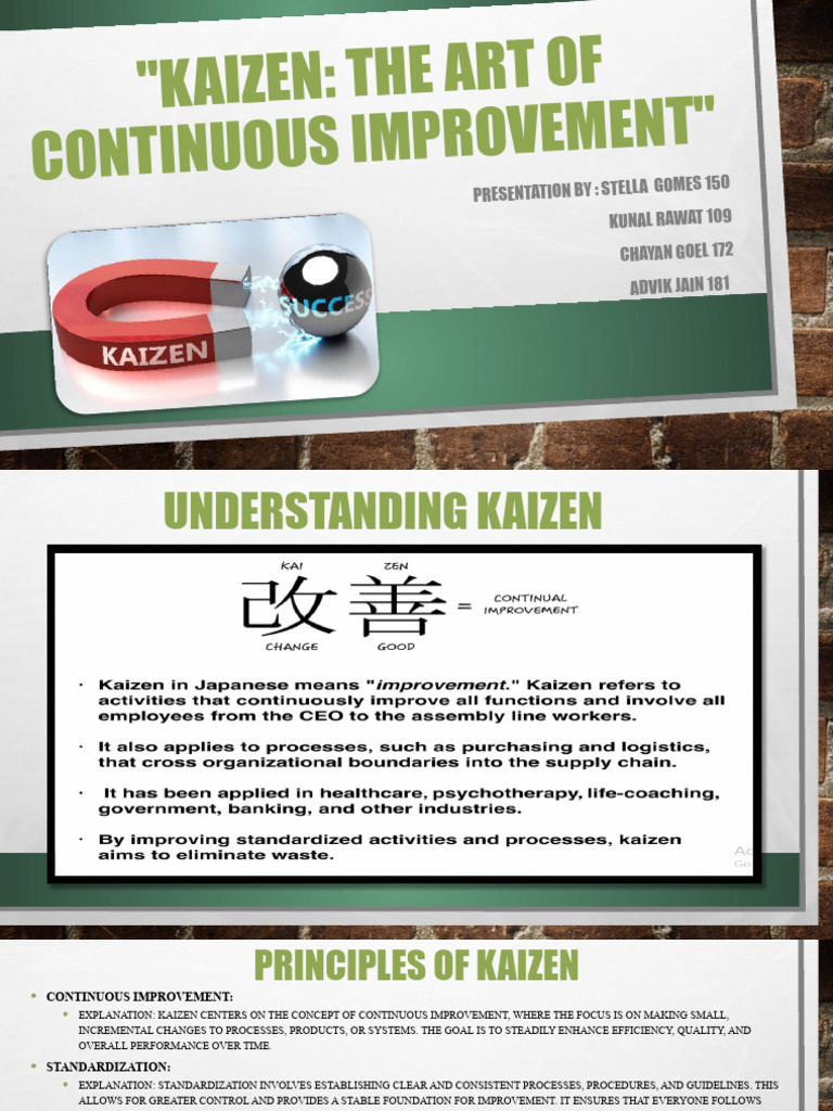 Kaizen 1 Pdf Agile Software Development Production And Manufacturing