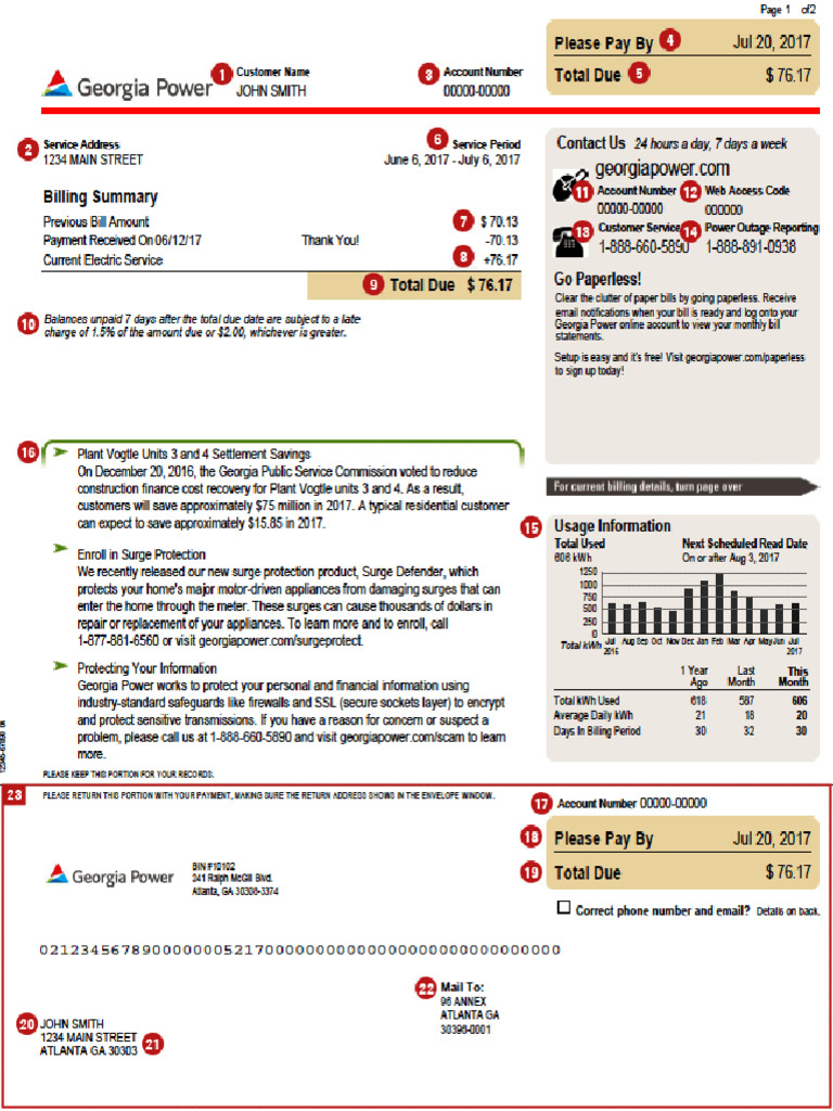 Sample Bill | PDF