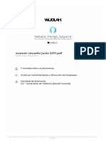 Examen INTORDUCCIO ECONOMIA (Soluciones Junio 2017)