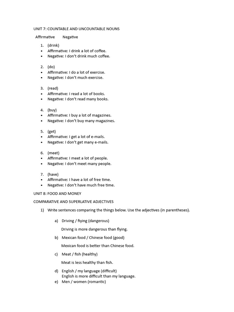 Ejercicios Inglés Pdf Adjective English Language