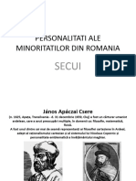 Personalitati Ale Minoritatilor Din Romaniasecui