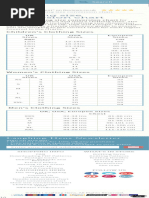 Clothing Size Conversion Chart For UK, USA and Eu