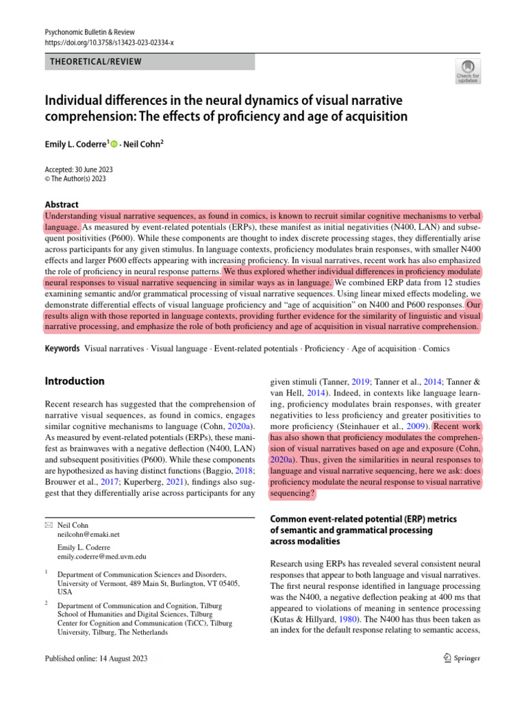 READ - Individual Differences in The Neural Dynamics of Visual ...