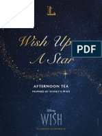Wish Upon A Star Afternoon Tea Menu
