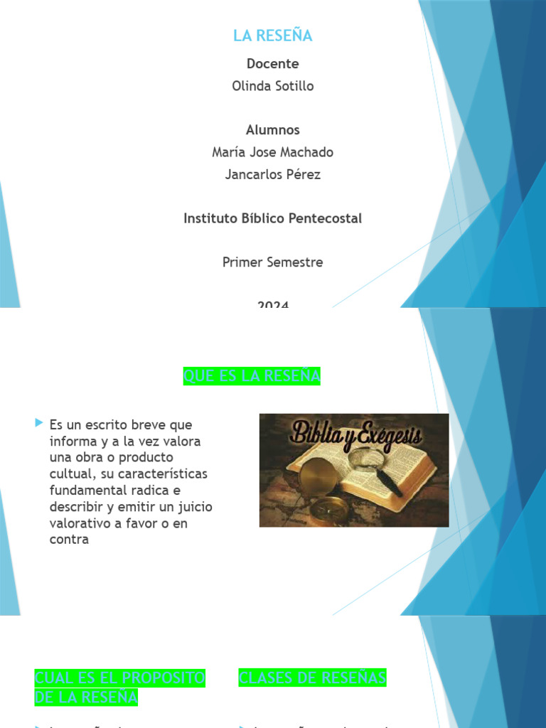 Guía de Reseñas para Estudiantes | PDF