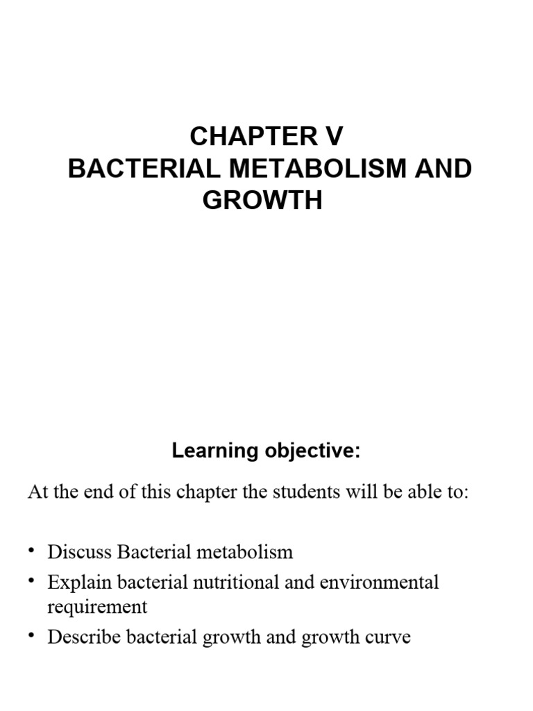 Bacterial Metabolism and Growth Factors | PDF | Fermentation | Glycolysis