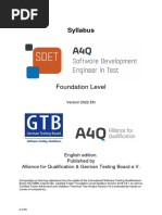 A4 Q20 SDET20 Foundation 20 Level 20 Syllabus 20 EN