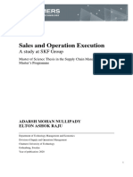 Sales and Operation Execution