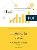 Investitii La Bursa Ghidul Incepatorului Valentin Nedelcu Stiintabanilor