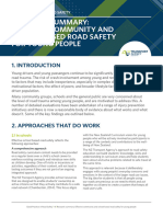 Research Summary Effective Community and School Based Road Safety