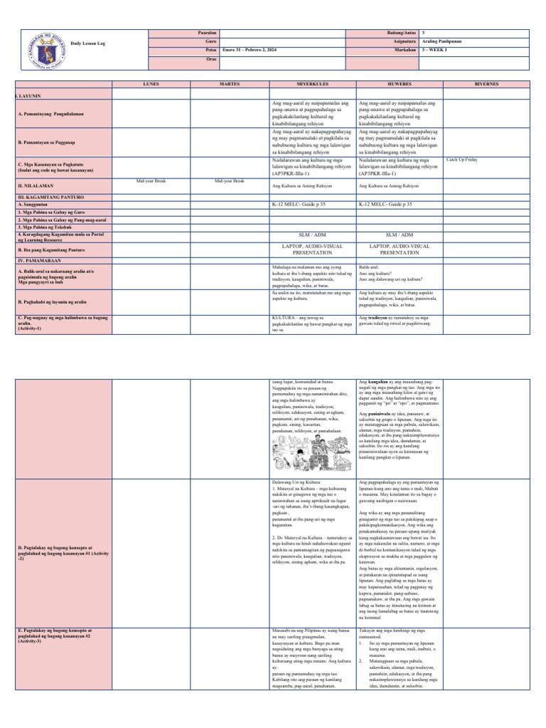 AP - Week 1 | PDF
