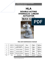Double Acting Hydraulic Linear Actuator: Use and Maintenance Manual