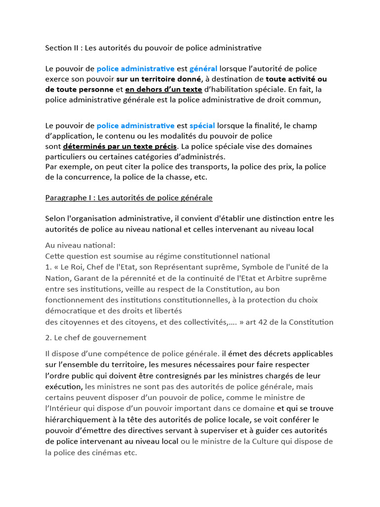 Exposé POLICE | PDF | Police | Loi