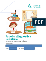 Prueba Diagnóstica Escritura, 6°