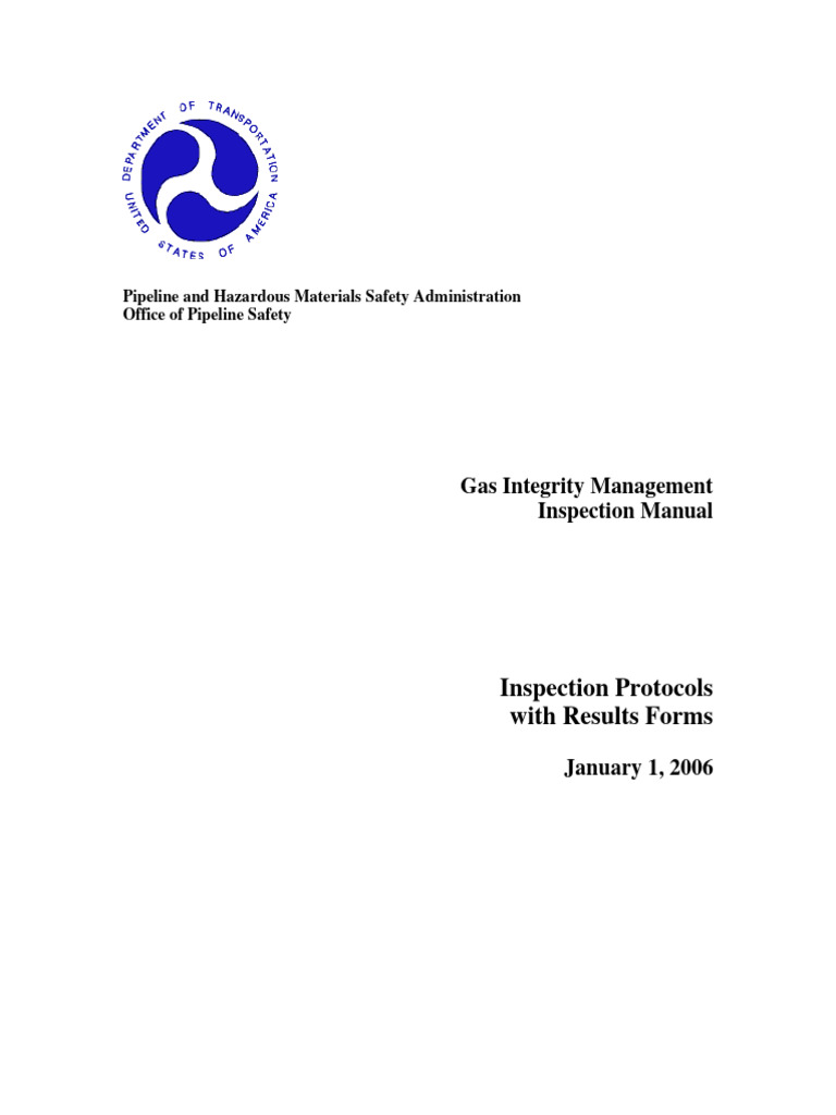 CFR Part 192 - Gas Integrity Management Inspection Manual (2006) | PDF