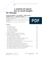 Metabolic Control of Cancer 2021