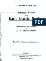 Selected Pieces From Early Classic Masters by A.M.Henderson