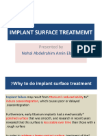 Implant Surface Treatmemt