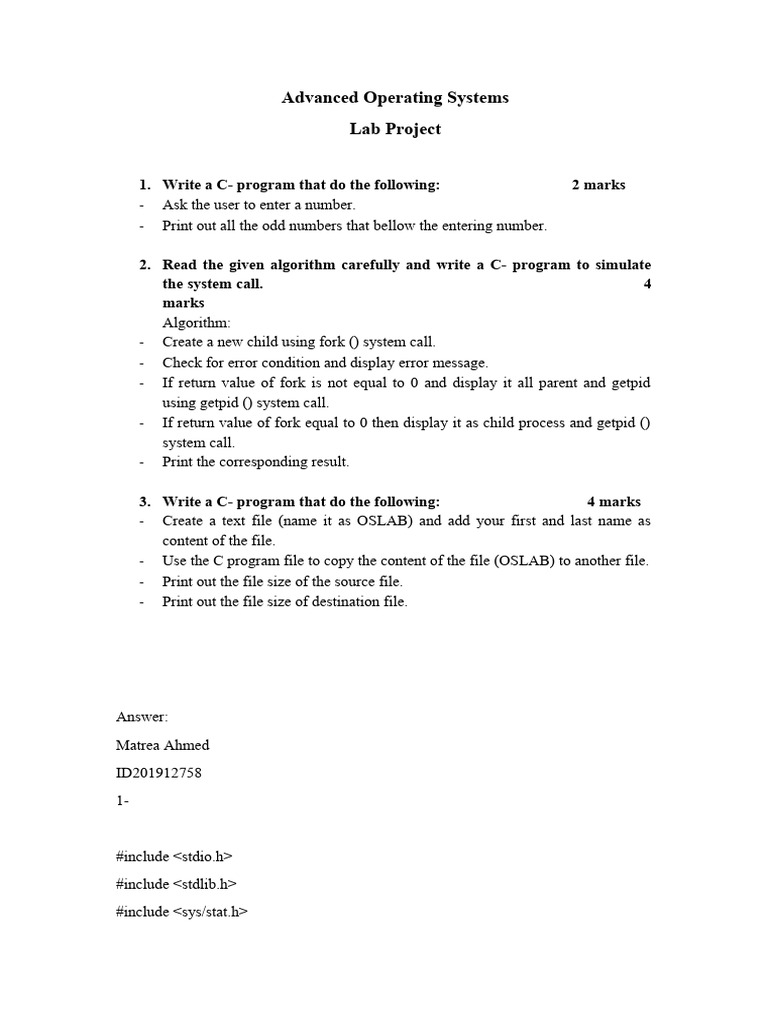 Exam advanced operating systems pdf text file computer science