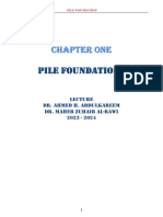 PILE Foundations: Chapter ONE