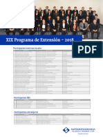 XIX Programa de Extensión - 2018: Participantes Externos Locales