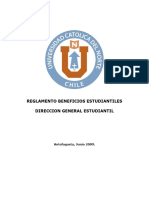 Reglamento Beneficios Estudiantiles Ucn