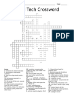 Food Tech Crossword