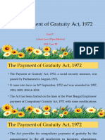 Unit IV - The Payment of Gratuity Act 1972 - Labour Laws-1