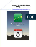 Ebook Personal Finance 5Th Edition Ebook PDF All Chapter PDF Docx Kindle