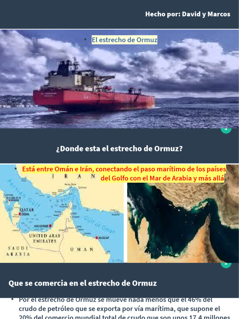 Importancia del Estrecho de Ormuz | PDF