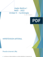 Patología Medica I UMAX - 2022 Unidad II - Cardiología: Dr. Luis E. Paniagua A