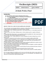 Atividade Prática Final 2023 Osciloscopio