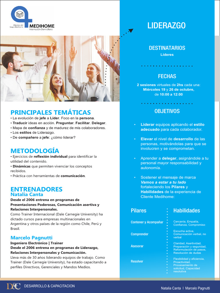Invitacion Capacitacion Liderazgo | Descargar gratis PDF | Liderazgo