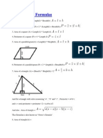 Mensuration Formulas