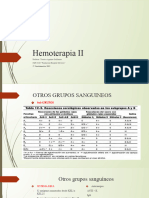 Hemoterapia II: Profesor: Tecnico Aguirre Guillermo ISPI 9246 "Fundacion Hospital Oliveros"