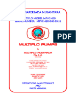 Oprt & Maint Multiflo 420 Complete Manual