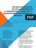 Presentacion Alineacion de Los Proyectos Con La Estrategia de La Organizacion y Su Direccionamiento Estrategico