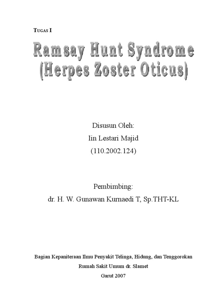 Ramsay Hunt Syndrome