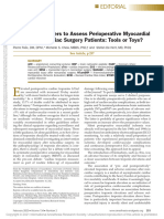 Cardiac Biomarkers To Assess Perioperative Myocardial Injury in Noncardiac Surgery Patients Tools or Toys