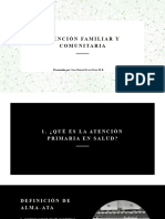 Diapositivas de Atención Comunitaria y Familiar