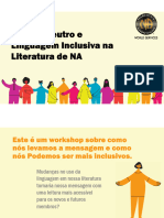 Workshop Gênero Neutro e Linguagem Inclusiva Na Literatura de NA