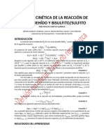 Ecuación Cinética de La Reacción de Formaldehído - Acc20231017