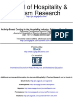 Tourism Research Journal of Hospitality &: Activity-Based Costing in The Hospitality Industry: Evidence From Greece