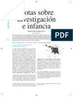 Notas Sobre Investigacion e Infancia