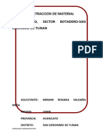 Expediente Administrativo para La Autorizacion de Extracción de Materiales de Acarreo en Cauce Del Rio Mantaro