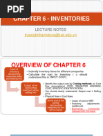 Chapter 6 - Inventories Lecture Notes