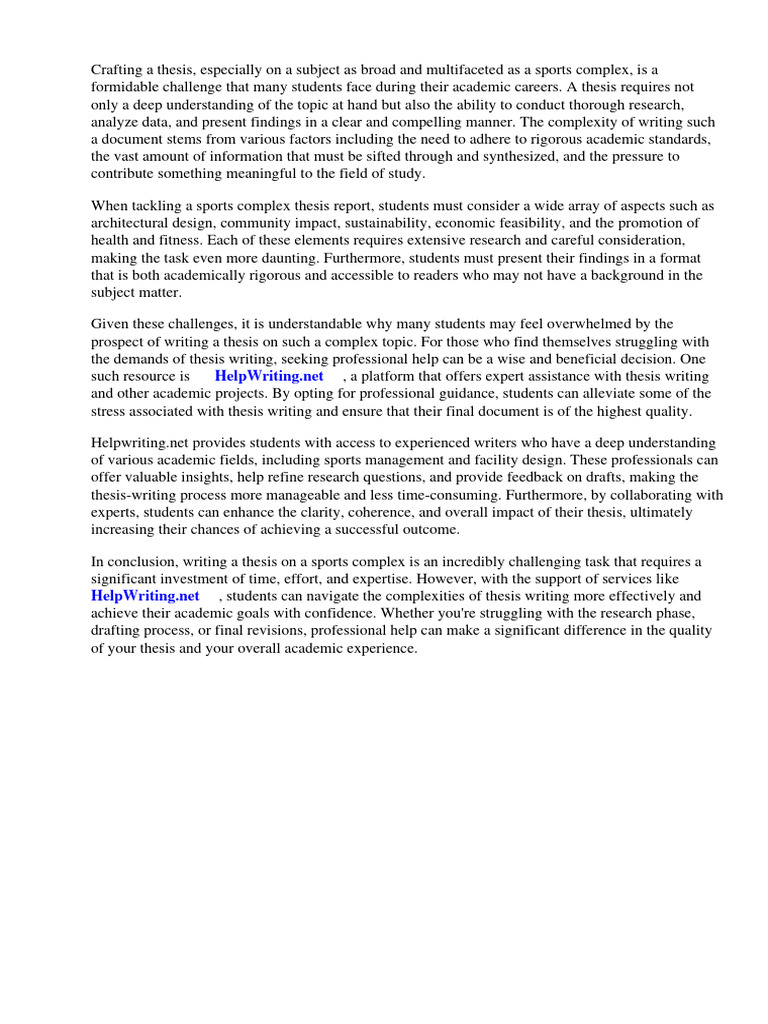 Sports Complex Thesis Report PDF PDF Social Media Popular Culture