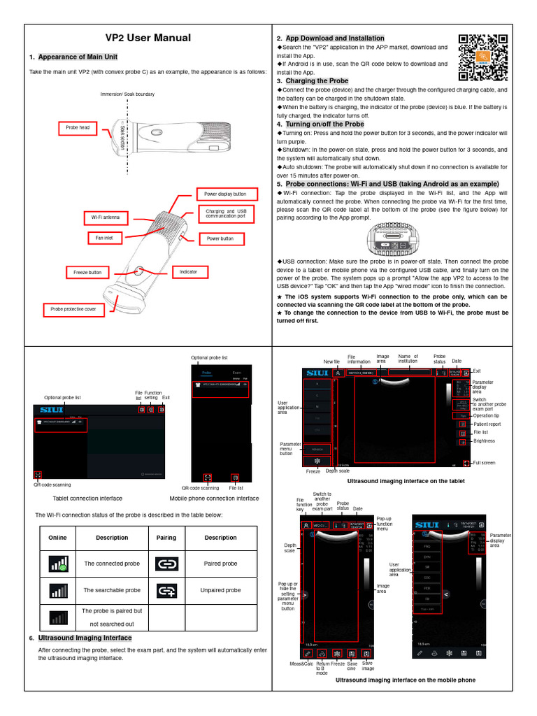 VP2 User Manual Overview | PDF | Mobile App | Qr Code