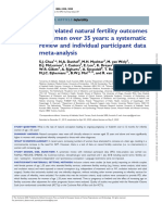 (2020) Age-Related Natural Fertility Outcomes in Women Over 35 Years - A Systematic Review and Individual Participant Data Meta-Analysis